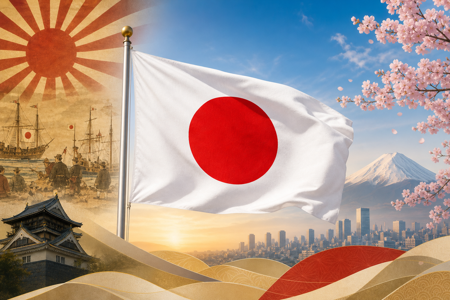 日本の国旗 の由来とは?
